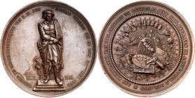 PERSONEN. 
MALER und BILDHAUER. 
REMBRANDT, Harmensz van Rijn *1606 Leiden +1669 Amsterdam. Medaille 1852 (v. Hart) a.d. Errichtung seines Denkmals ...