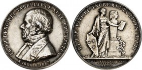 PERSONEN. 
MEDIZINER. 
BERG, Frederik Theodor *1806 +1887. Medaille 1900 (v. A. Lindberg) d. schwedischen Akademie der Wissenschaften. Brb. n.l. / S...