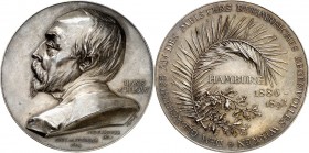 PERSONEN. 
MUSIKER und KOMPONISTEN. 
BÜLOW, Hans Guido Freiherr von *1830 Dresden +1894 Kairo. Medaille 1894 (v. A. Scharff) a. d. "ruhmreiche segen...