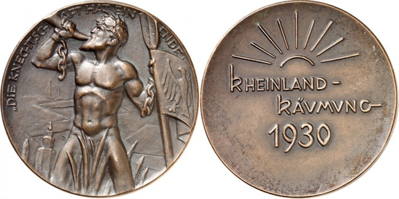 GESCHICHTE u. VERKEHRSWESEN. 
KRIEG und FRIEDEN. 
Weimarer Republik. Medaille ...