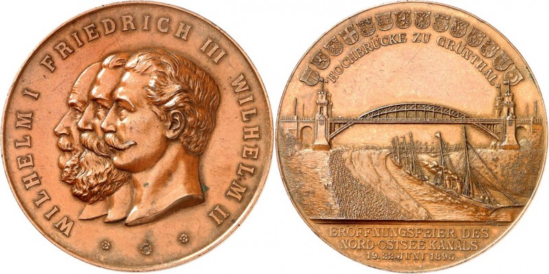 GESCHICHTE u. VERKEHRSWESEN. 
SCHIFFFAHRT. 
DEUTSCHES REICH ab 1871. Medaille ...