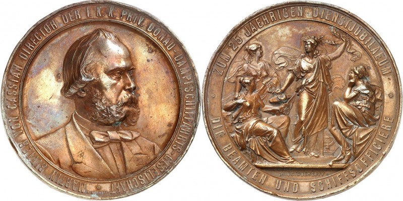 GESCHICHTE u. VERKEHRSWESEN. 
SCHIFFFAHRT. 
ÖSTERREICH. Medaille 1877 (v. A. S...