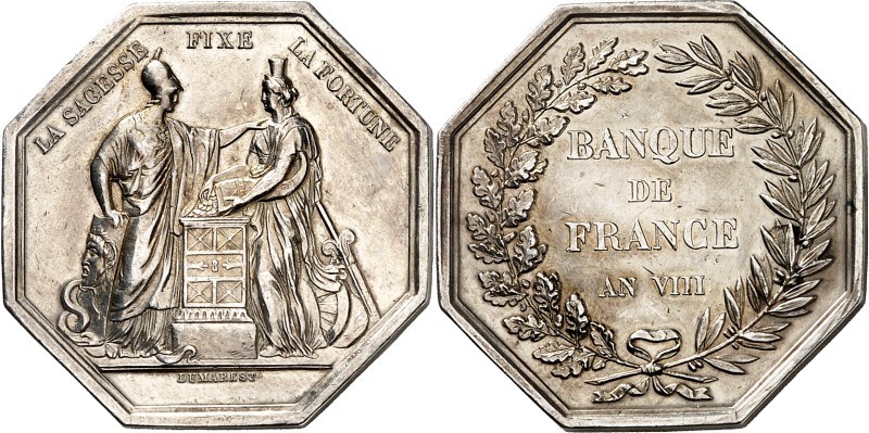 MÜNZ- u. GELDWESEN. 
BANKEN u. VERSICHERUNGEN. 
PARIS. Jeton An VIII (=1800), ...