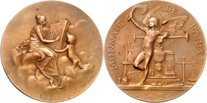 MÜNZ- u. GELDWESEN. 
PRÄGEWERKE u. -MASCHINEN. 
SPINDELPRESSE. PARIS. Medaille...
