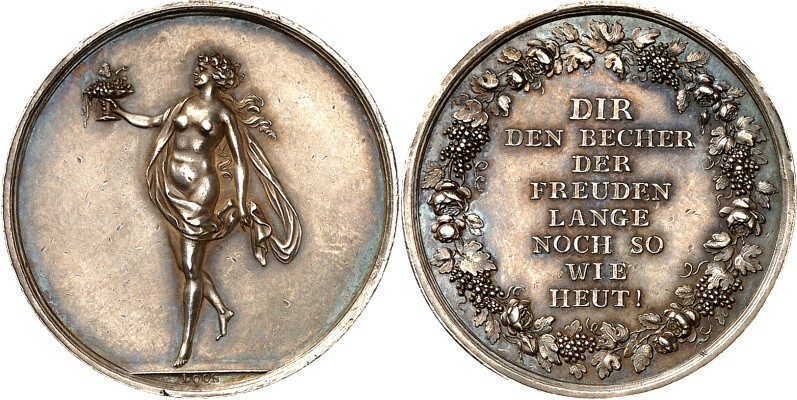 FREUNDSCHAFT, LIEBE, EHE. 
FREUNDSCHAFT. 
Medaille o.J.(um 1800) (J.V. Döll, b...