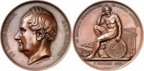 MEDAILLEURE des XIX. bis XXI. Jh.. 
BELGIEN. 
WIENER, Leopold *1823 Venlo +1891 Brüssel. Medaille 1859 auf J.J.E. Chapelié, belgischer Generalleutna...