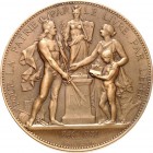 MEDAILLEURE des XIX. bis XXI. Jh.. 
FRANKREICH. 
BORREL, Alfred *1836 Paris +1927 ebenda. Prämienmedaille 1884 d. Ligue francaise de l'enseignement ...