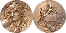 MEDAILLEURE des XIX. bis XXI. Jh.. 
FRANKREICH. 
COUDRAY, Marie-Alexandre *1864 Paris +1932 ebd. Medaille o.J. (1899) Orpheus. Bel. Brb. des Sängers...