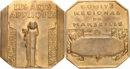 MEDAILLEURE des XIX. bis XXI. Jh.. 
FRANKREICH. 
DARRIGAN, Jean-Henri *1885 +1970. Prämienplakette o.J. d. Comit\'e9 R\'e9gional de MARSEILLE f. ein...