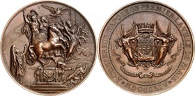 MEDAILLEURE des XIX. bis XXI. Jh.. 
FRANKREICH. 
OUDINÉ, Eugène André *1810 Paris +1889 ebd. Medaille 1854 Apotheose Napoleons. Nach dem Gemälde von...