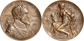 MEDAILLEURE des XIX. bis XXI. Jh.. 
FRANKREICH. 
PRUD'HOMME, George Henri *1873 La Rochelle +1947 Paris. Medaille 1898 auf 300 J. Edikt von Nantes. ...