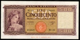 ITALIEN. 
Königreich - Republik. 
500 Lire 23.3.1961. Pi. 80b. . 

II-III