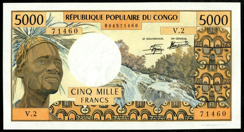 KONGO/-BRAZZAVILLE. 
5000 Francs o.D. (1978). Pick&nbsp; 4c. . 

I-