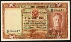 SÜD-RHODESIEN. 
10 Shillings 1.9.1938 AA. Pi. 9f. . 

III+
