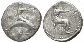 Calabria. Tarentum circa 455 BC. Nomos AR