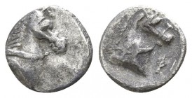Calabria. Tarentum 380-228 BC. Obol AR