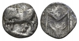 Lucania. Sybaris circa 550-510 BC. Obol AR