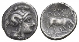 Lucania. Thurii circa 350-300 BC. Triobol AR