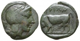 Lucania. Thurii circa 350 BC. Bronze Æ