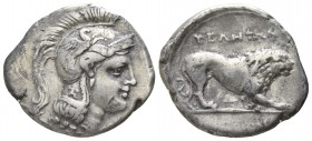 Lucania. Velia circa 400-350 BC. Didrachm AR