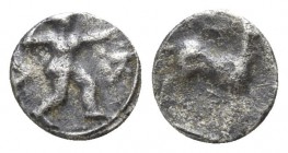 Bruttium. Kaulonia circa 525-425 BC. 1/12 Stater AR