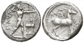 Bruttium. Kaulonia circa 475-425 BC. Nomos AR
