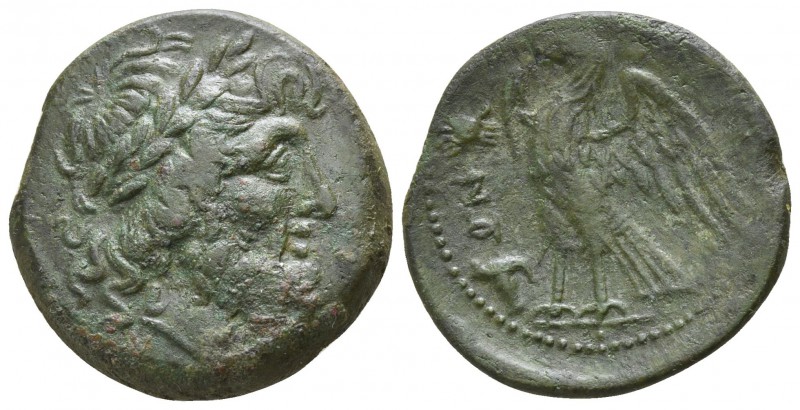 Bruttium. The Brettii circa 215-205 BC.
Reduced Uncia AE

22mm., 7,89g.

La...