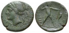 Bruttium. The Brettii circa 214-211 BC. Bronze Æ