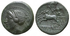 Bruttium. The Brettii circa 211-208 BC. Reduced Semuncia AE
