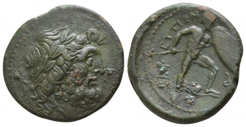 Bruttium. The Brettii circa 211-208 BC.
Reduced Uncia AE

22mm., 7,85g.

La...