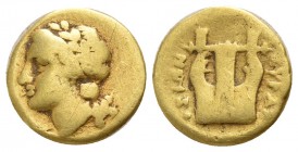 Sicily. Syracuse 317-289 BC. 12½ Litrai EL