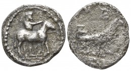 Macedon. Mende circa 460-423 BC. Tetrobol AR