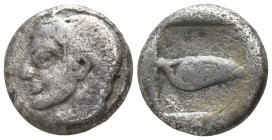 Macedon. Scione circa 480-450 BC. Tetrobol AR