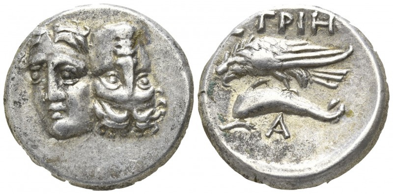 Moesia Inferior. Istros circa 380-280 BC.
Drachm AR

18mm., 5,85g.

Two fac...