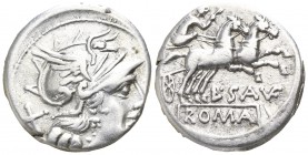 L. Saufeius.  152 BC. Rome. Denar AR