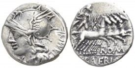 M. Baebius Q.f. Tampilus.  137 BC. Rome. Denar AR
