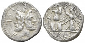 M. Furius L. f. Philus 120 BC. Rome. Denar AR