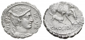 C. Hosidius C. f. Geta 64 BC. Rome. Serratus AR