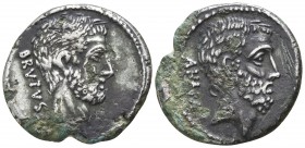 Q. Servilius Caepio (M. Junius) Brutus 54 BC. Rome. Foureé Denar AR
