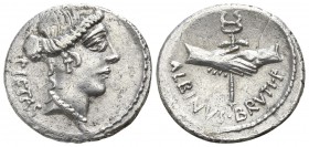 Decimus Junius Brutus 48 BC. Rome. Denar AR