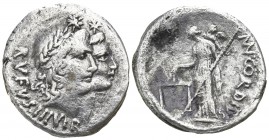 Mn. Cordius Rufus 46 BC. Rome. Denar AR