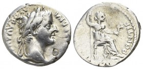 Tiberius AD 14-37. Lugdunum. Denar AR