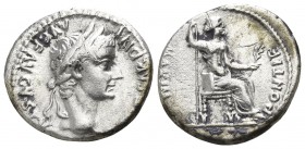 Tiberius AD 14-37. Rome. Denar AR