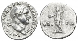 Vespasian AD 69-79. Rome. Denar AR