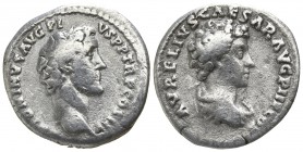Antoninus Pius and M. Aurelius AD 138-161. Rome. Denar AR