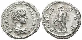Geta as Caesar AD 205-208. Rome. Denar AR