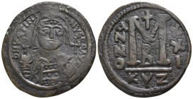 Justinian I.  AD 527-565. Cyzicus. Follis Æ