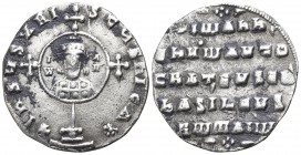 John I Zimisces. AD 969-976. Constantinople. Miliaresion AR