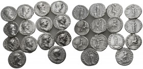 Lot of 14 roman imperial denari / SOLD AS SEEN, NO RETURN!