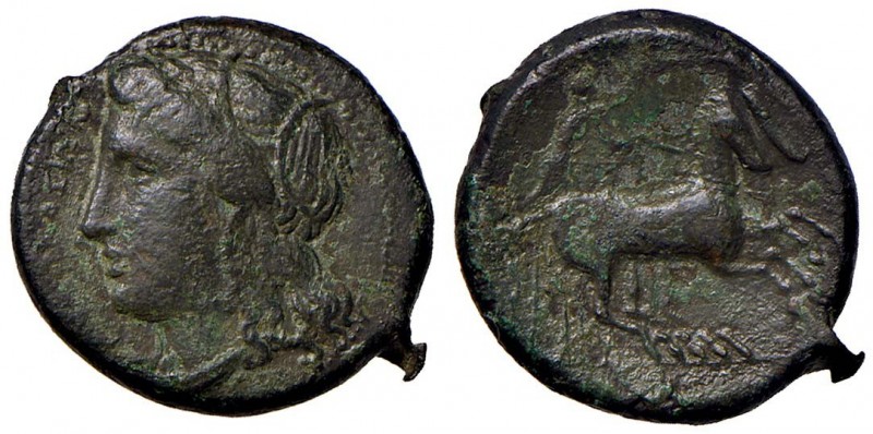 GRECHE - SICILIA - Siracusa - Quarta Repubblica (289-287 a.C.) - AE 24 - Testa d...